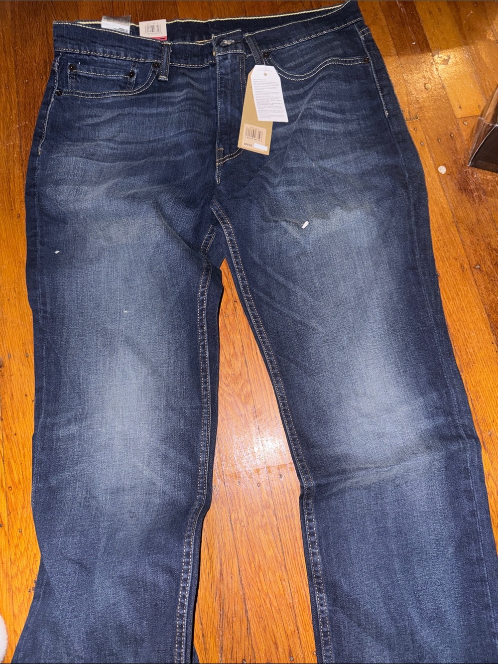 Levi's Men's Bootcut Jeans in Dark Blue Wash